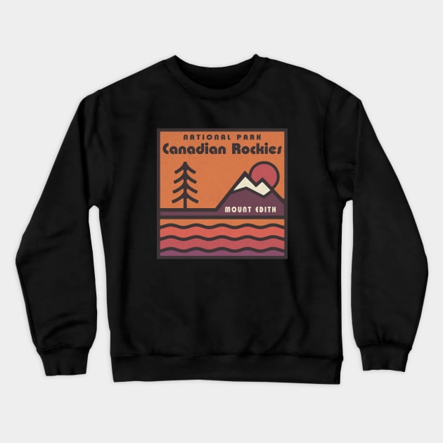 Canadian Rockies Crewneck Sweatshirt by Tees For UR DAY